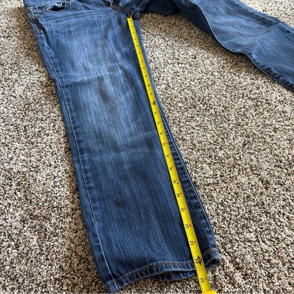 Lucky Brand Sweet Crop Straight Jeans Women 2/26 Denim Mid Rise Classic Fit - Picture 12 of 12